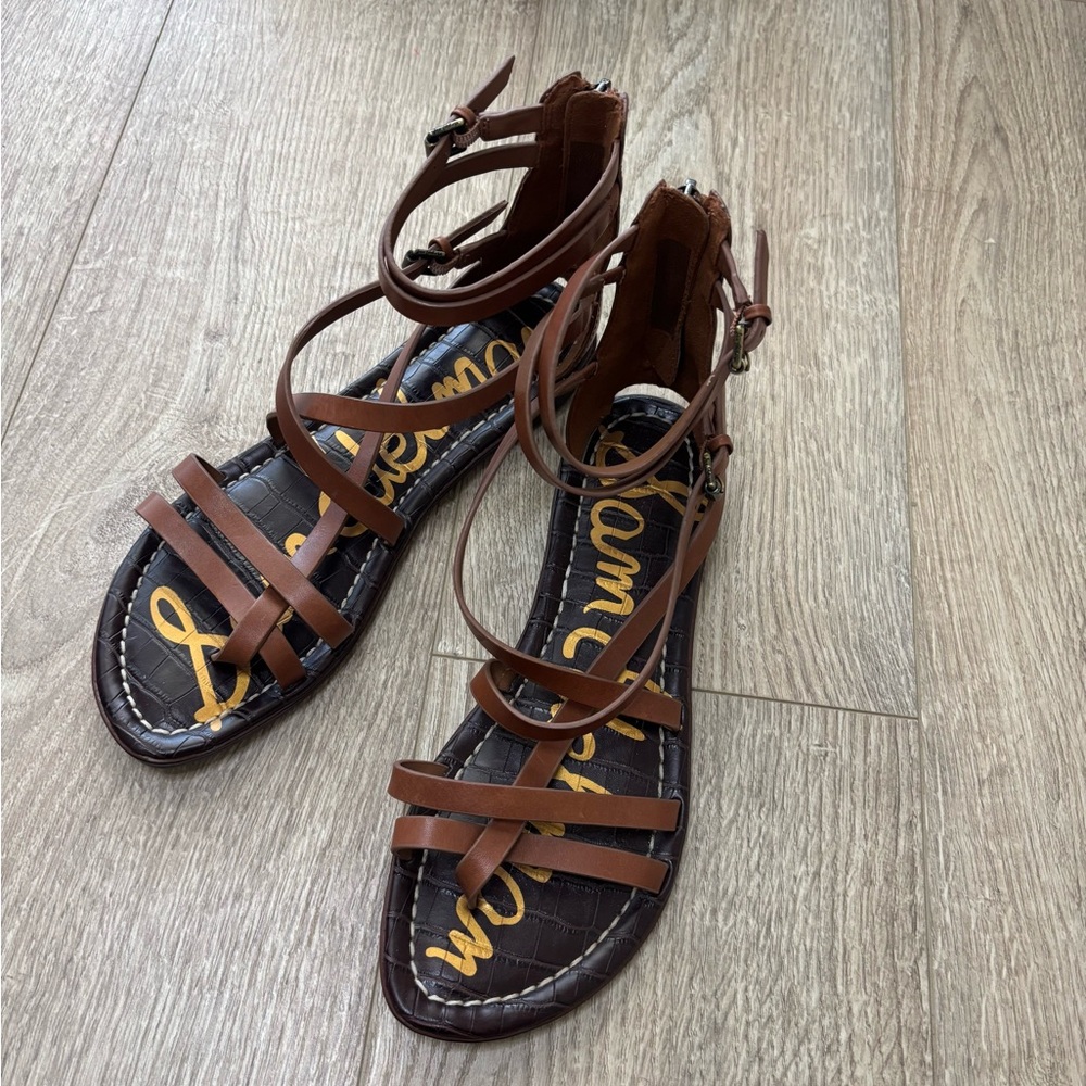 Sam Edelman Brown Leather Sandals